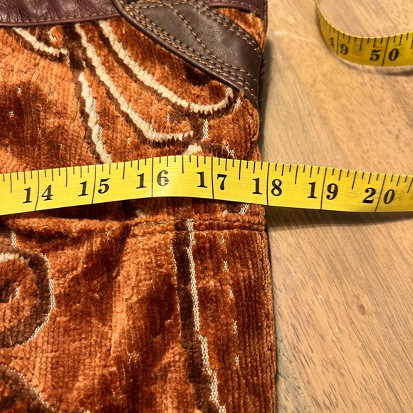 Reby C premium handmade leather and tapestry tote bag - Picture 10 of 12